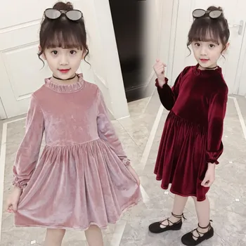 

2020 New Kids Girls Dress Cotton Long Sleeve Girls Clothing Spring Casual Children Girls Dress 4 5 6 7 8 9 10 11 12 13 14 Years