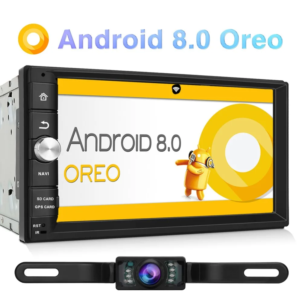 

Pumpkin 2 Din 7'' Android 8.0 Universal Car Radio No DVD Player GPS 2G RAM 32G ROM Car Stereo Audio Wifi 3G Fast Boot Headunit