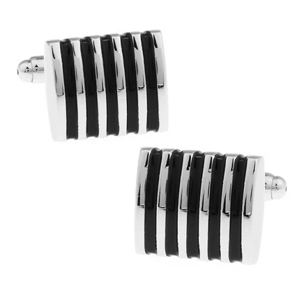 

WN hot sales/black and white stripes cufflinks in high quality French shirts cufflinks wholesale/retail/friends gifts