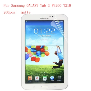 

Anti-glare Lcd Screen Protector Film for Samsung Tab 3 P3200 T210 explosion-proof membrane without retail packing 200pcs/lot