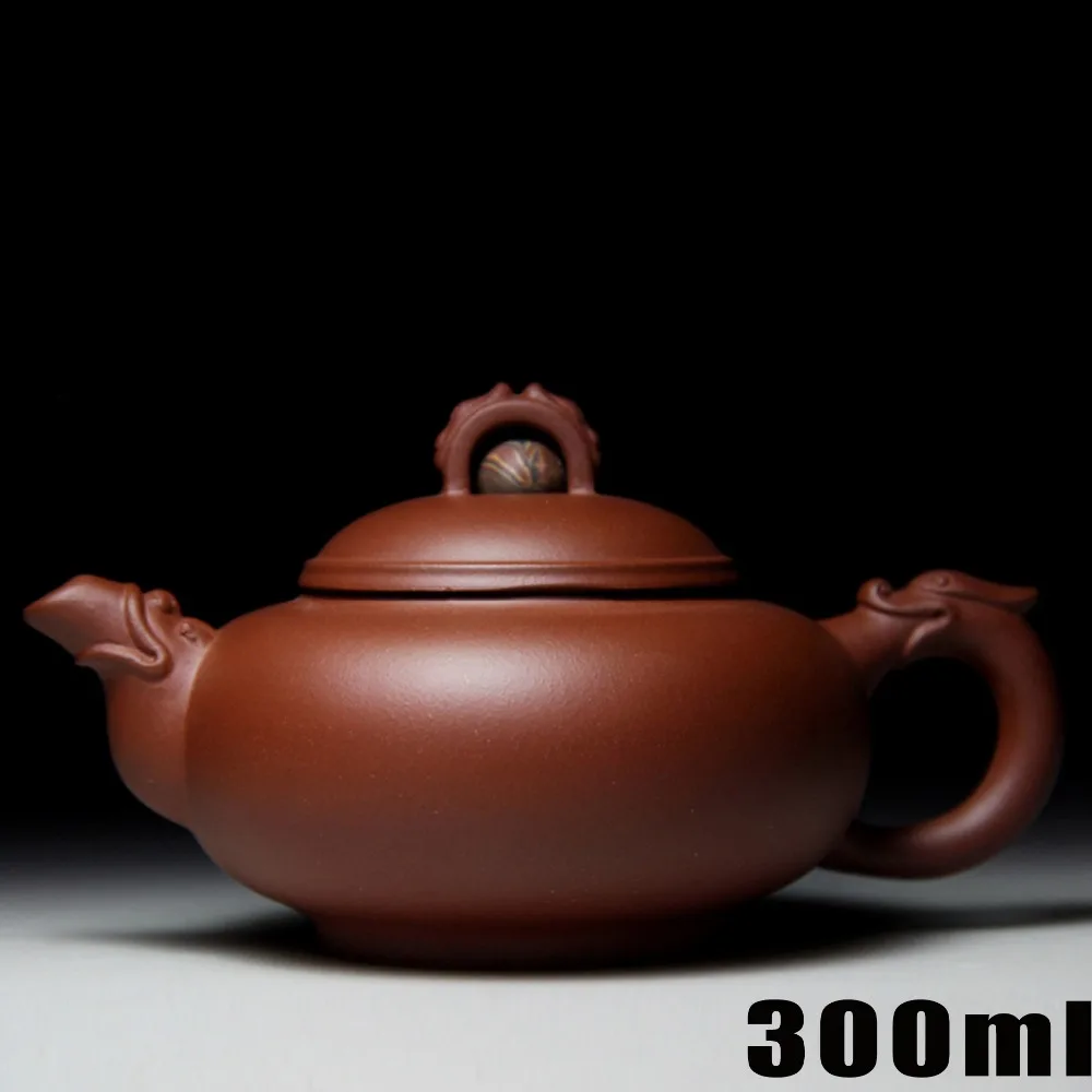 

Yixing Teapot 300ml Ceramic Chinese Purple Clay Handmade Kung Fu Set High-grade Porcelain Kettle Sets 1 teapot and 3 teacup