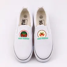 E-LOV; Рождественская льняная обувь с рисунком животных; женская обувь на плоской подошве без шнуровки; повседневные лоферы с Санта-Клаусом в стиле Харадзюку для папы и Рождества