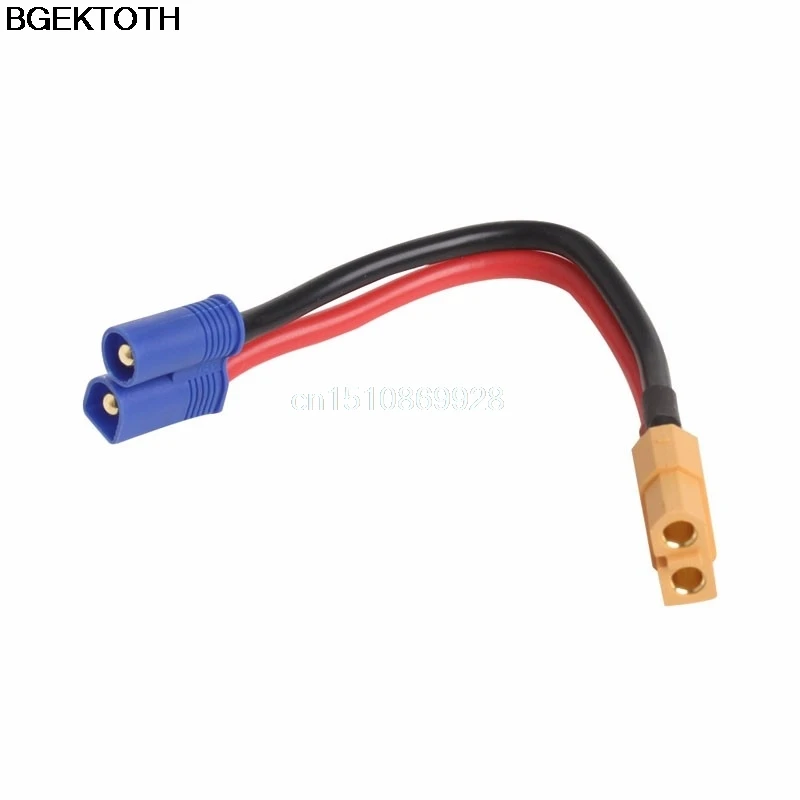 EC2 Male Banana Connector To XT60 Plug Female Wire Adapter for RC Lipo Batteryin Connectors