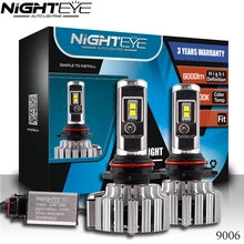 NIGHTEYE COB H7 LED Headlight 70W 9000LM All In One Car LED Headlights Bulb Headlamp Fog Light 12V Auto Replacement Parts 6000K