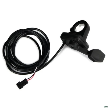 

1 Set 108X Right Finger Thumb Throttle Electric Bike Plug-in SM-3A Handlebar E-Bike Scooter Bicycle Speed Control Switch Handle