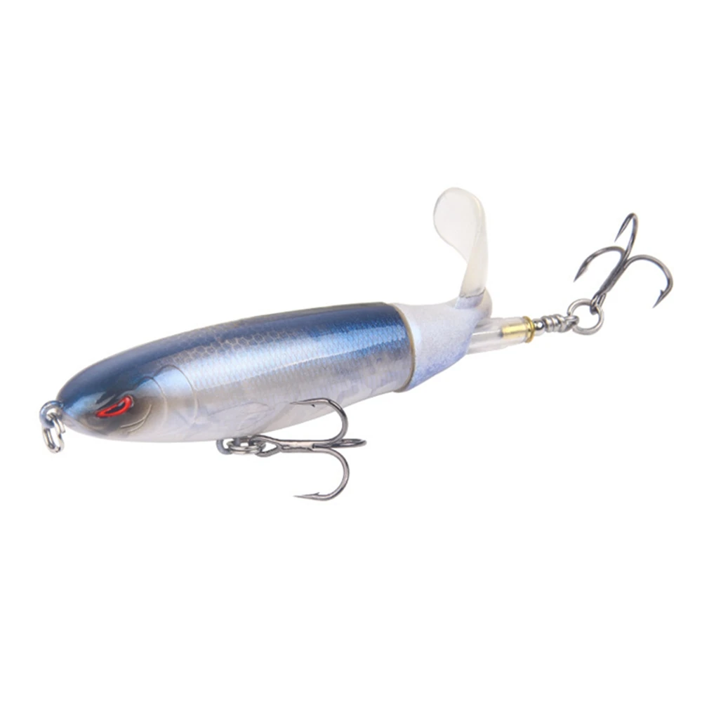 

10CM 13.2CM Minnow Fishing Lure Rotating Tail Whopper Popper Topwater Swim Crankbait