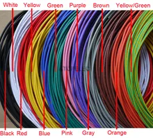Cable trenzado de cobre estañado UL1015, 1M, 600V, 12AWG/14AWG/16AWG/18AWG/20AWG/22AWG/24AWG, negro/marrón/rojo/naranja/amarillo/verde/azul/púrpura/Gris/blanco