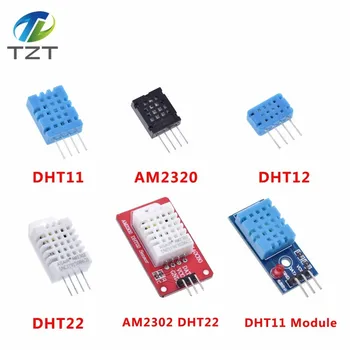 

DHT22 AM2302 DHT11/DHT12 AM2320 Digital Temperature Humidity Sensor Module Board For Arduino Ultra-low Power High Precision 4pin