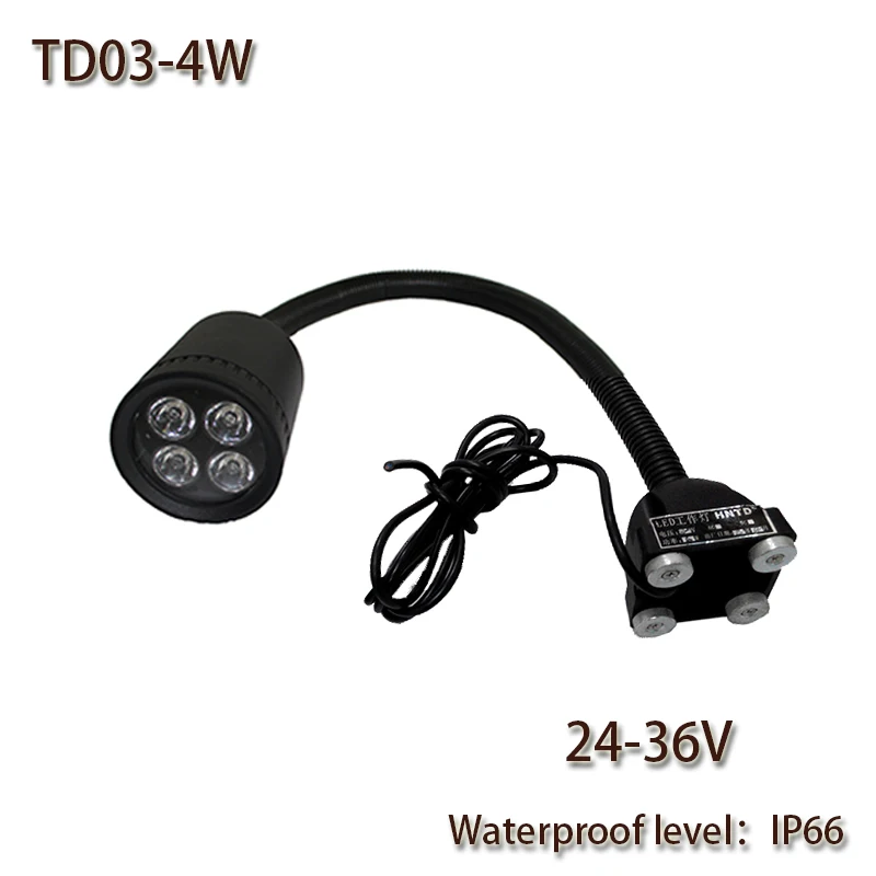 

HNTD 4W DC24VLED Soft Rod Lamp Magnetic Base Waterproof IP66 CNC Machine work lighting TD03 LED Spotlights High Brightness