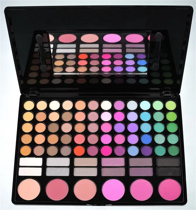 Cores da Paleta da Sombra de Beleza Sombra de Olho Conjunto de 78 Mulheres Cosméticos Placa Maquiagem Ferramentas Frete Grátis 1