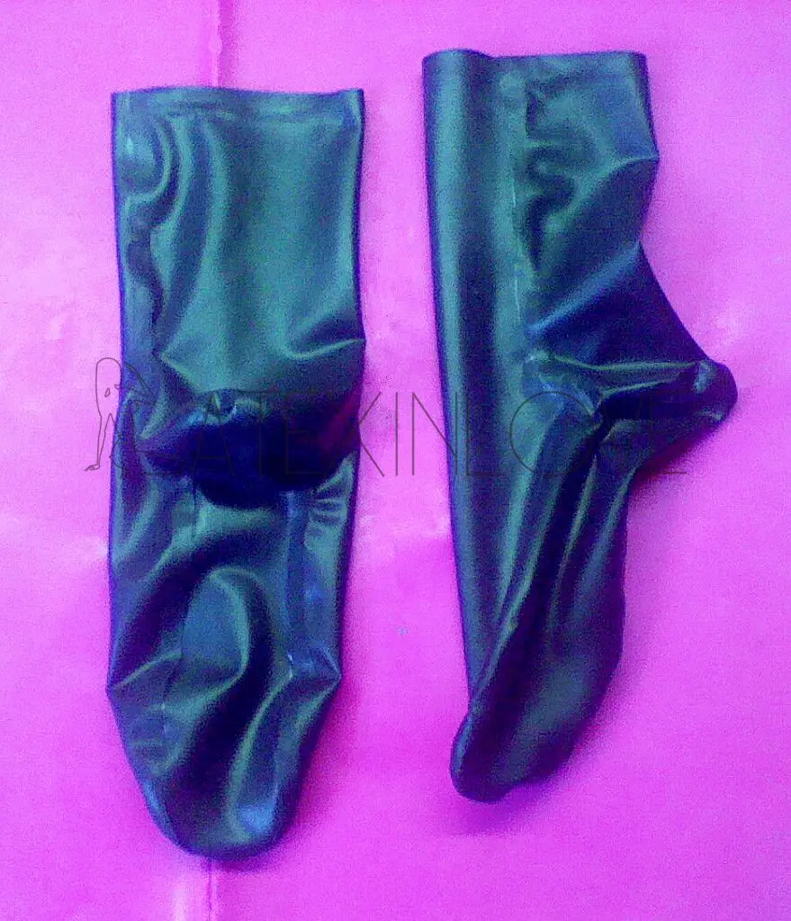Unisex-Rubber-Black-Natural-Latex-Socks-Custom-Hand-made