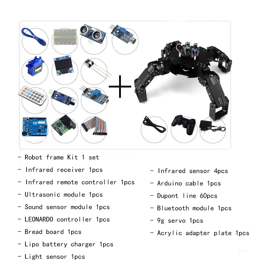 Robo Soul CR 4 Hexapod набор четырехногих роботов/с 20CH контроллером/цифровым