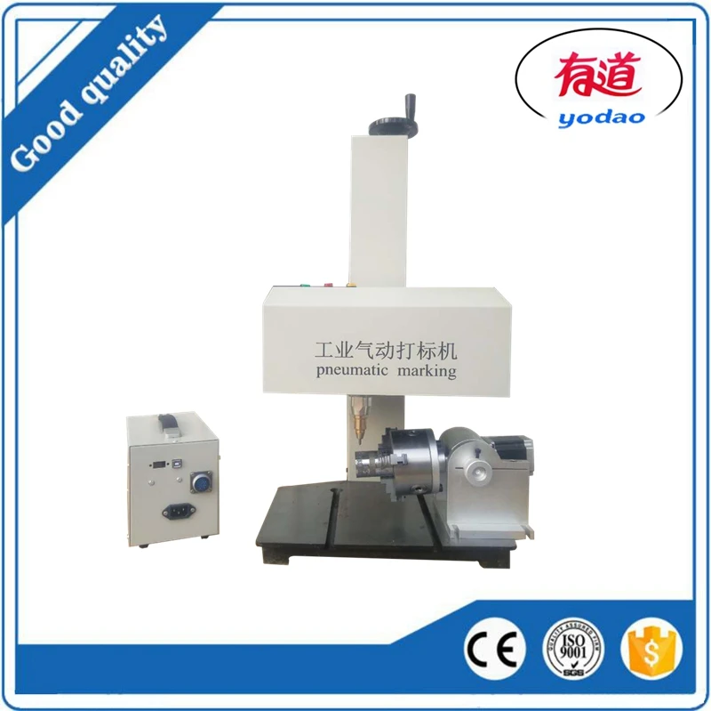 

Pneumatic Portable Handheld Pin Metal Flange Rotary Automatic Desktop Nameplate Industrial cnc Dot Peen Marking 180*90mm