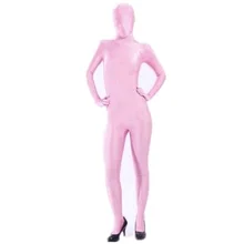FZS014) Фетиш-платье розовый зентай костюм лайкра спандекс унисекс Оригинальные колготки