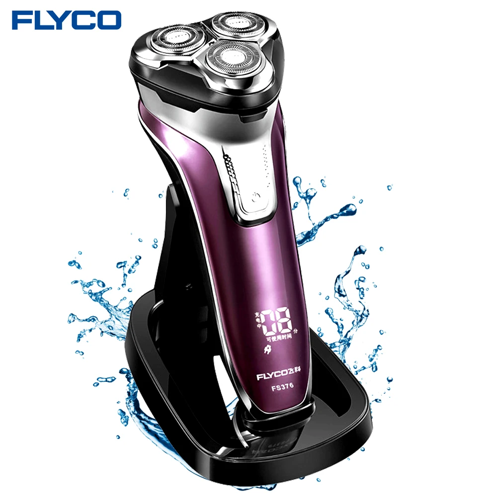 Бритва Flyco электробритва FS376 для мужчин с быстрой зарядкой моющаяся 1 час|electric