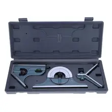 1 Набор, угловая линейка, Универсальный конический угол 180 градусов, комбинированная квадратная линейка транспортира, набор из нержавеющей стали, измерительный инструмент