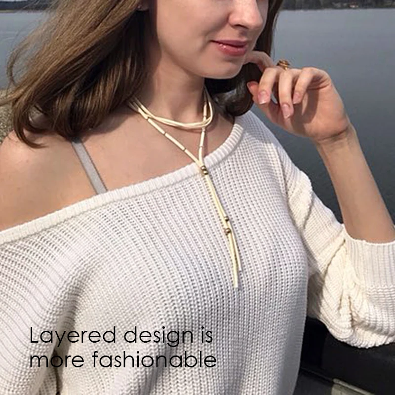 eManco Wholesale Attractive Korean Velvet Collar Necklace CCB Beads Making 3 Items Necklace New Arrivals for Women Jewelry