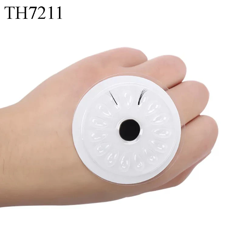 

Microblading Supplies Makeup Disposable Plastic Glue Holder Gasket Flower Shape For Eyelashes Extension Adhesive Pallet Tools