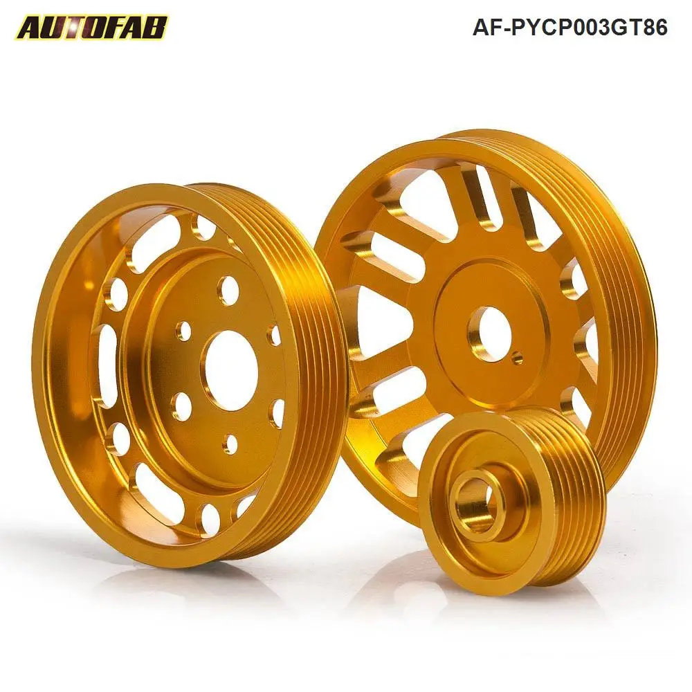 Crank Alternator Water Pump Pulley For Toyota GT86 Scion FRS Subaru BRZ 3pcs AF-PYCP003GT86