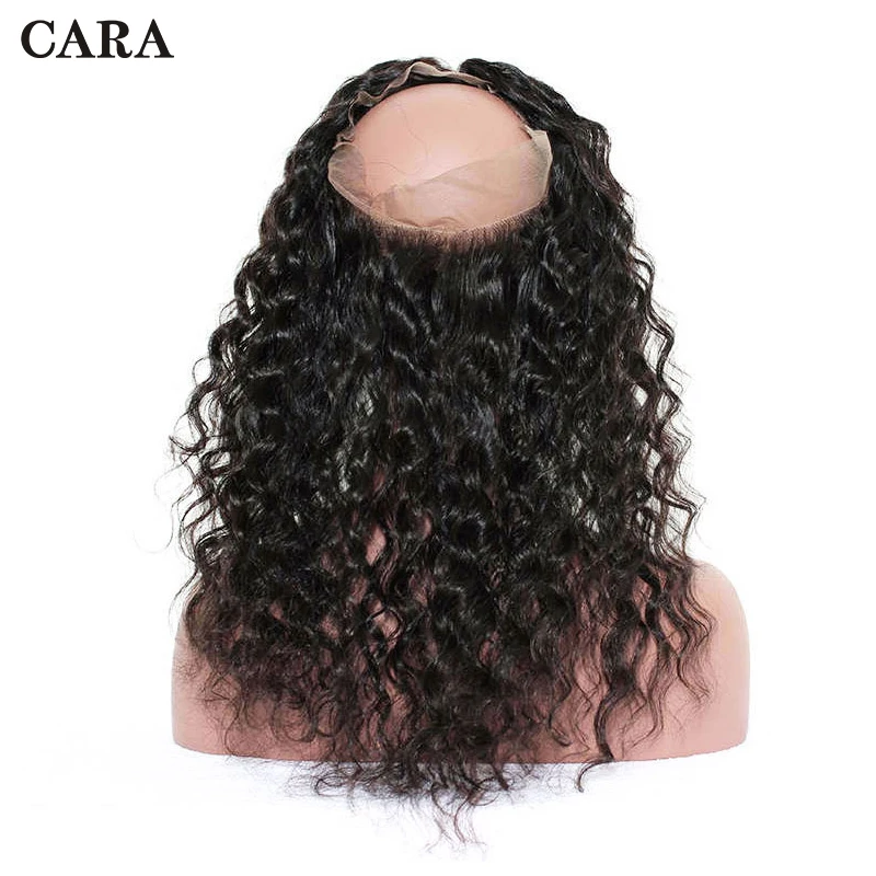 

360 Lace Frontal Closure Deep Wave Frontal Closure Brazilian Remy Hair Pre Plucked Natural Hairline With Baby Hair CARA