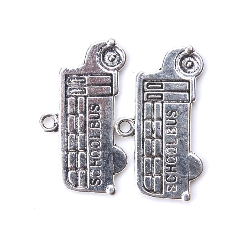 10pc-lot-23mm-x-13mm-School-Bus-Charms-Antique-Silver-Tone-Two-Sided-for-charms-diy (1)