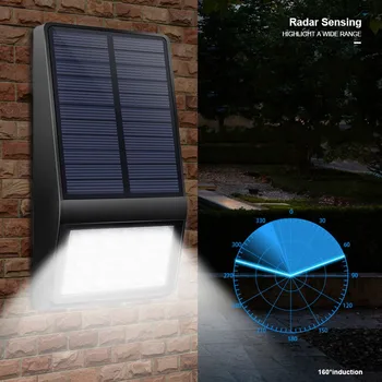 

Led Waterproof Solar Light 15LED Solar Lamp Radar Microwave sensor/Light Sensor Outdoor Garden Path Security Solar Wall Light
