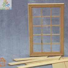 Playscale окна 15-панели миниатюрный кукольный домик 1/12 масштаб Мода куклы