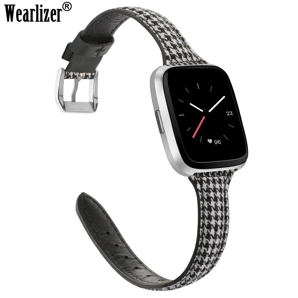 

Newest Leather Replacement Strap for Fitbit Versa Smart Watch 2019 Fashion Watch Band Wristband for Fitbit Versa Smart Watch