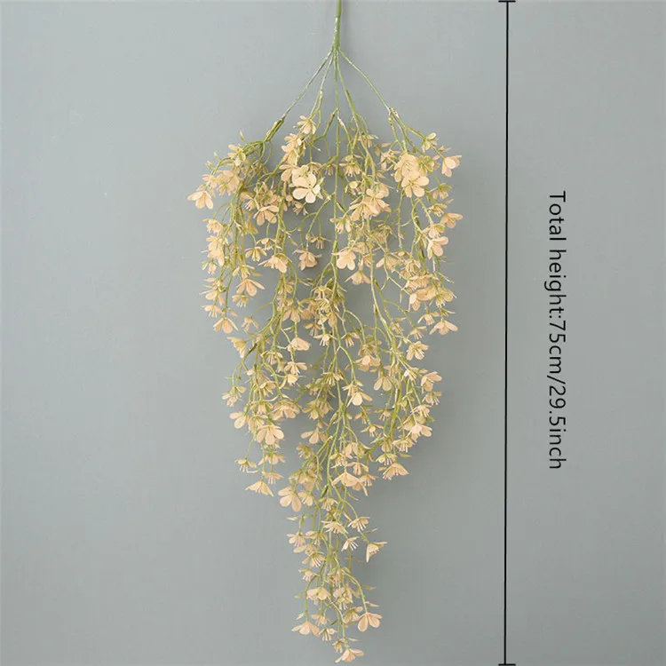 75 см Искусственный цветок wiateria vine настенный подвесной сон вишневый цвет пластиковый цветок потолочный Декор для дома свадьбы DIY цветок на стену