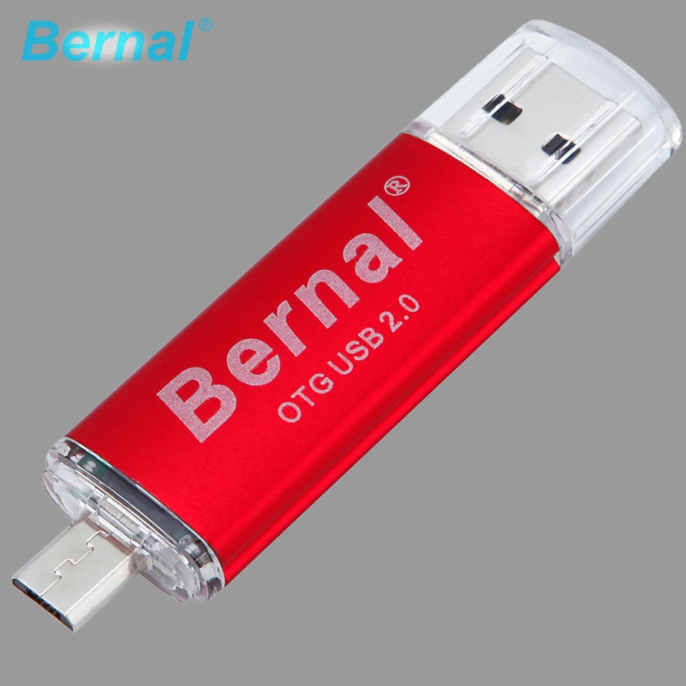 Bernal цветной OTG USB флеш накопитель 8 Гб металлический смартфон usb флешка 4 ГБ 16 32 64