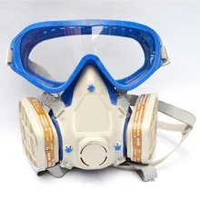 Регулируемая силиконовая маска для лица для мужчин и женщин, угольный фильтр для всего лица, защитные маски для защиты от брызг, товары для безопасности на рабочем месте, одежда для безопасности