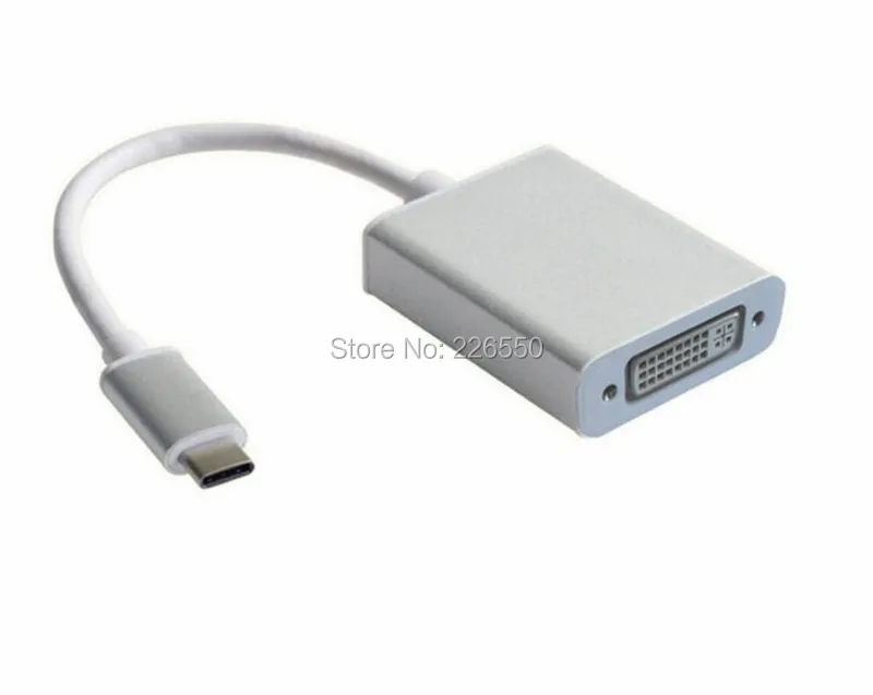 USB-C type C USB 3,1 на DVI 24 5 Pin 1080 P адаптер конвертер Соединительный кабель type-C на DVI для Macbook Pro Chrombook 4 K HDTV