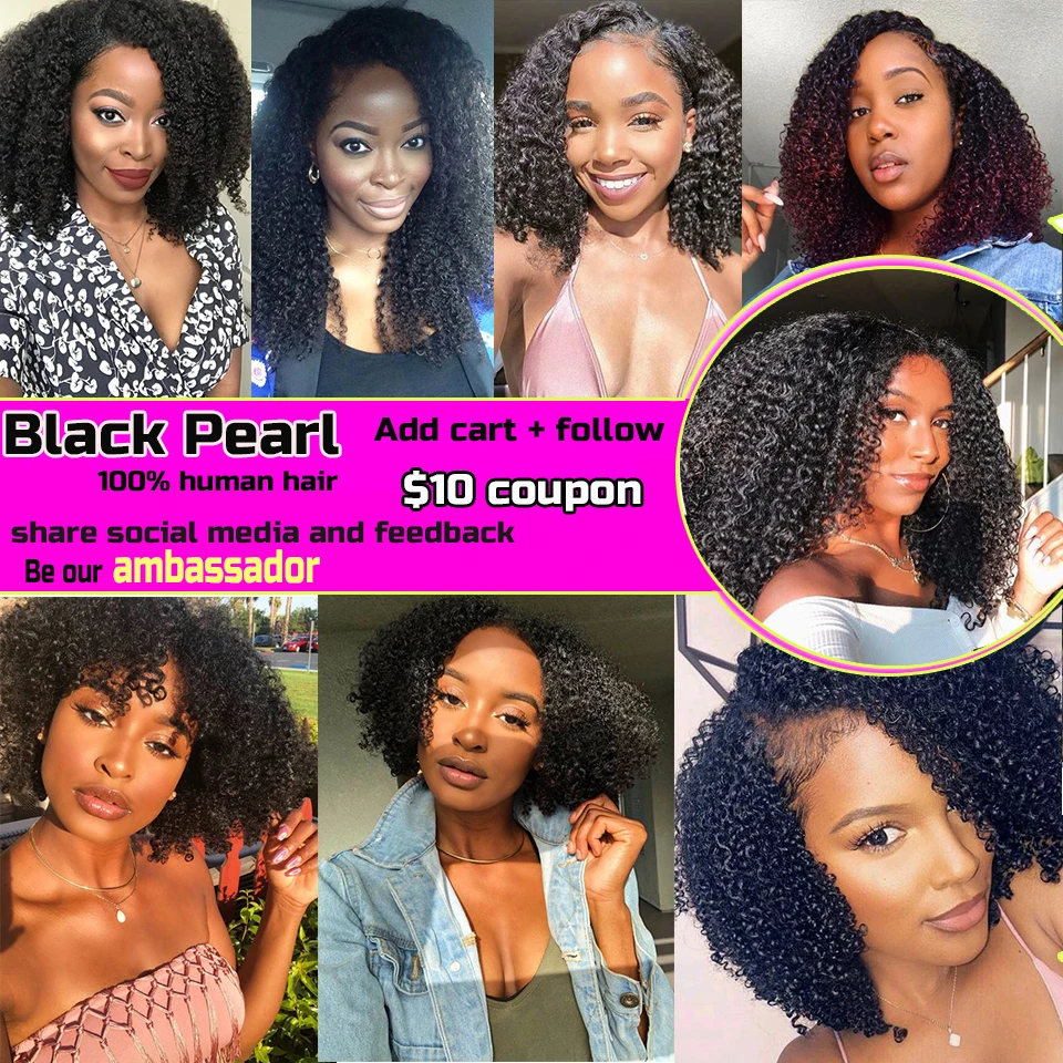 Black Pearl Peruvian Hair Bundles Deals 1/3/4 Pcs Deep curl bundles Hair Bebe Curl Wholesal Remy 9A