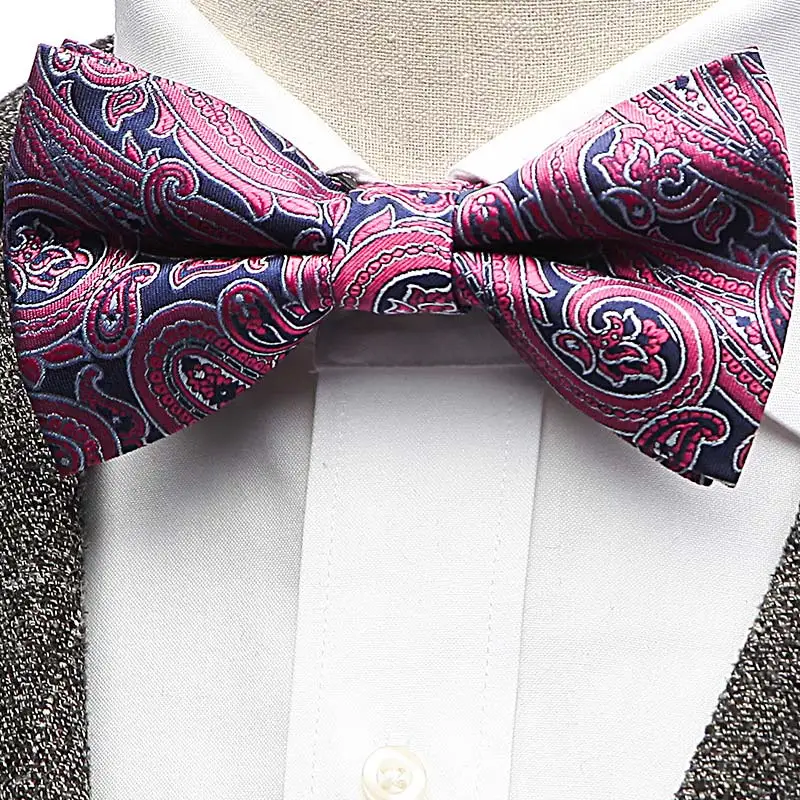 58 узоров цветочный галстук-бабочка для мужчин полиэстер шелковый галстук-бабочка шеи галстуки мужские галстуки Галстук - Цвет: YW12-32