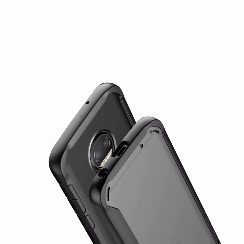 Для Moto G6 (плюс) чехол тонкий ТПУ & PC SUNDATOM задняя крышка мягкий прозрачный доспех