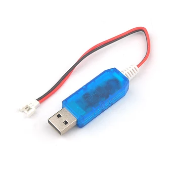 

1PC USB 2S Charger White Head Charging Cable Line Wire for RC Coreless Hollow Cup Brush FPV Drone Parts Accessories