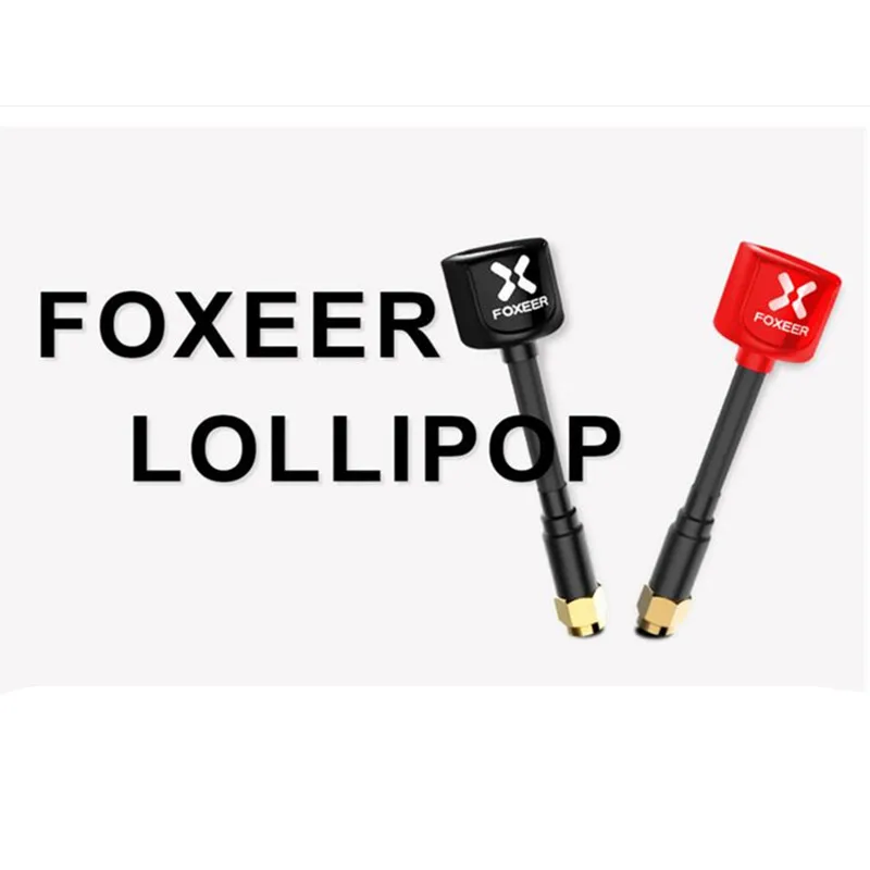 

2pcs 59MM Foxeer Lollipop 5.8G RHCP FPV Antenna 2.3Dbi SMA/RP-SMA TX RX mini Antenna 7.2g for FPV Freestyle Frame Racing Drone