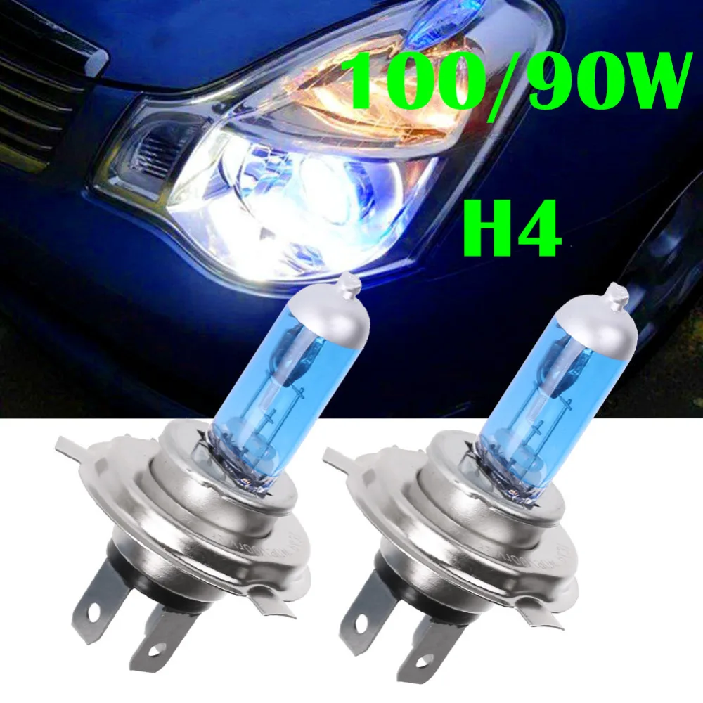 2 шт. автомобильные лампы H4 100 Вт/90 Вт 12 В 5000 К|bulb shade|light bulb artworkbulb voltage |