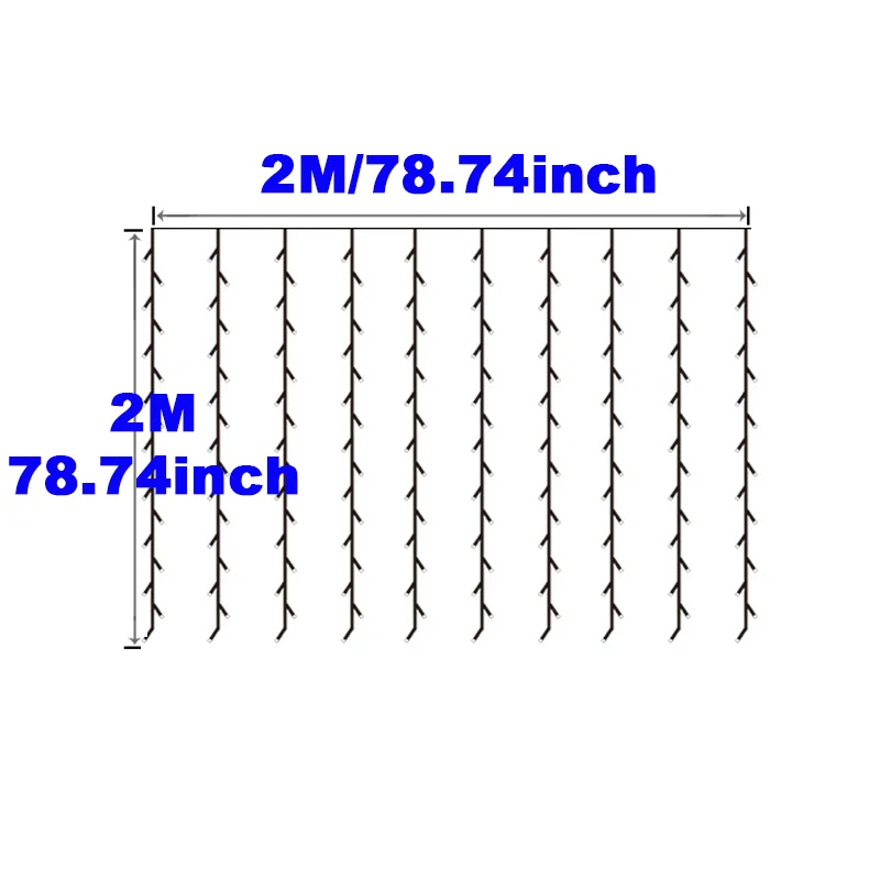 2x2/3x2,5/10x3 м Сосулька Светодиодный Сказочный занавес гирлянда Рождественские украшения для вечерние, новогодние, Свадебные огни праздничное освещение - Испускаемый цвет: V