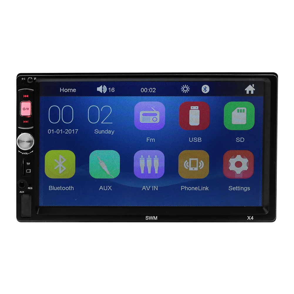 

7" 2DIN HD LED Touch Screen Car MP5 Player GPS NAV Bluetooth Stereo FM Radio Rearview Camera two DIN Car Multimedia Player