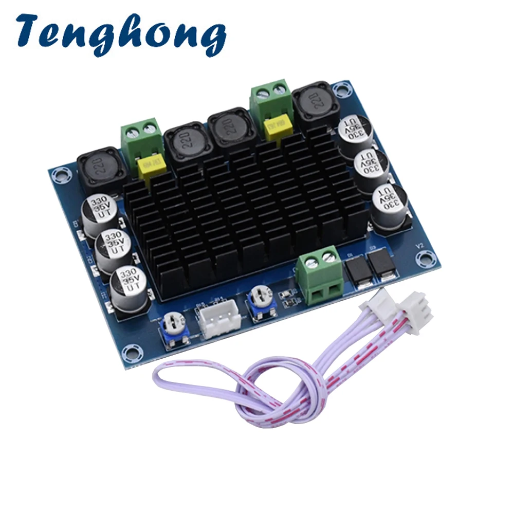 

Tenghong TDA7498 Digital Amplifier Board 100W*2 Dual Channel Stereo Audio Amplificador Module DC24V Home Theater Post Amplifiers