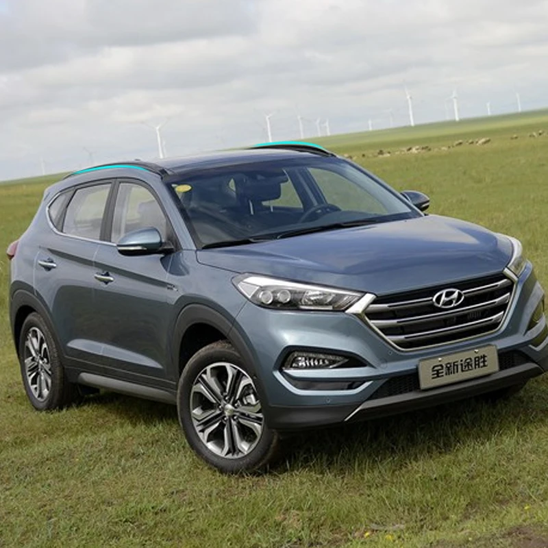 JIOYNG для hyundai Tucson- багажник на крышу рейлинги бар багажный Перевозчик бары Топ Стойки рельсовые коробки ABS