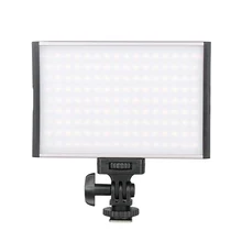 Ulanzi PT-15B Aluminum Alloy 144 LED Video Light Bi-Color On-Camera Light Super Thin Light Weight Photo Lighting for DSLR Camera