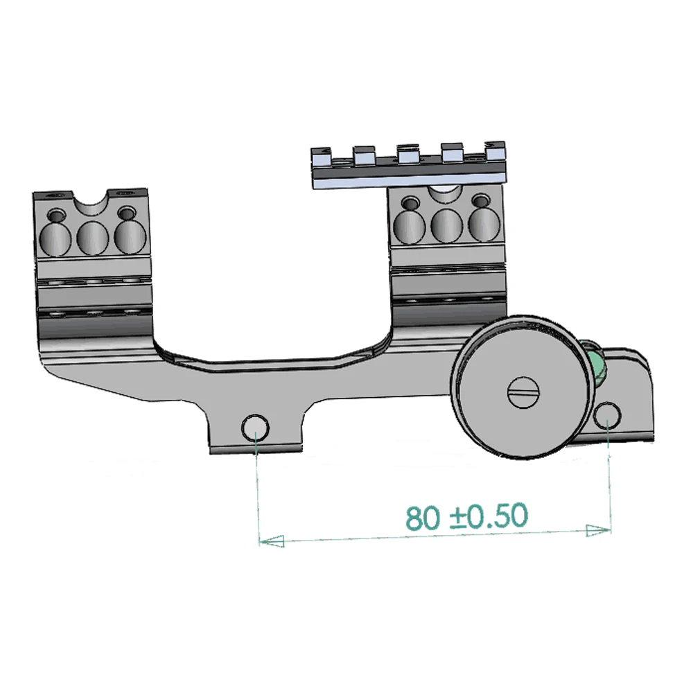 Tanie 3 kształt Tactical 25.4 30mm zakres pierścień podstawa góra ze wskaźnikiem kąta i Spirit Buble poziom dla akcesoria myśliwskie