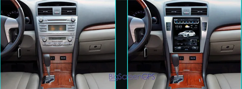 Perfect Car Video Players Android 8.1 Tesla style Car GPS Trackers For TOYOTA CAMRY 2007-2011 car dvr camera tape radio unit radio car 0