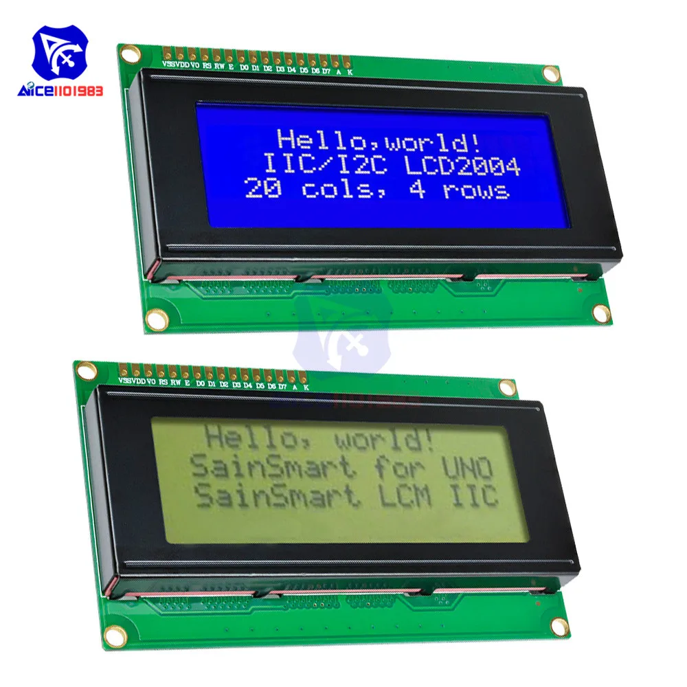 Модуль diymore LCD2004 синий/желтый символ желтая/черная подсветка символов для Arduino Uno R3
