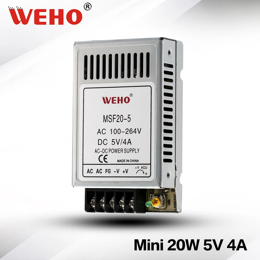 

(MSF-20-5) Two Years Warranty AC/DC 20W SMPS 4A dc power supply 5v