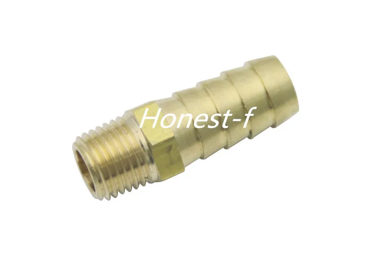Brass BSP Barbed Fitting Coupler / Connector 1/4" Male BSPP x 5/8"(16mm