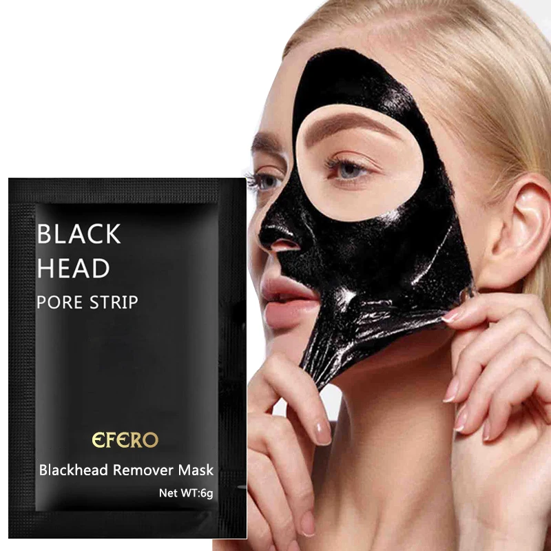 6 шт. Минеральная Грязь Нос Маска blackhead пор очищающий Очиститель Удаление мембраны Удаление пор полоски удаление черная маска для ухода за лицом