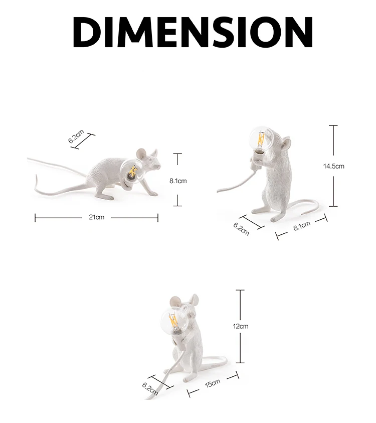 Постмодерн яркий прекрасный полимерный стол с мышкой лампа прикроватный Декор светильник E14 лампа в комплекте мини-мышь настольная лампа детская комната ночной Светильник